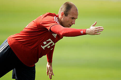 Da geht's lang: Arjen Robben brennt nach der Reha auf seinen Einsatz.