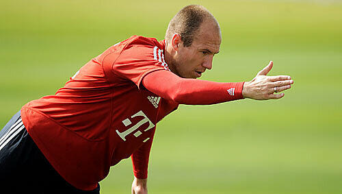 Da geht's lang: Arjen Robben brennt nach der Reha auf seinen Einsatz. Da geht's lang: Arjen Robben brennt nach der Reha auf seinen Einsatz.