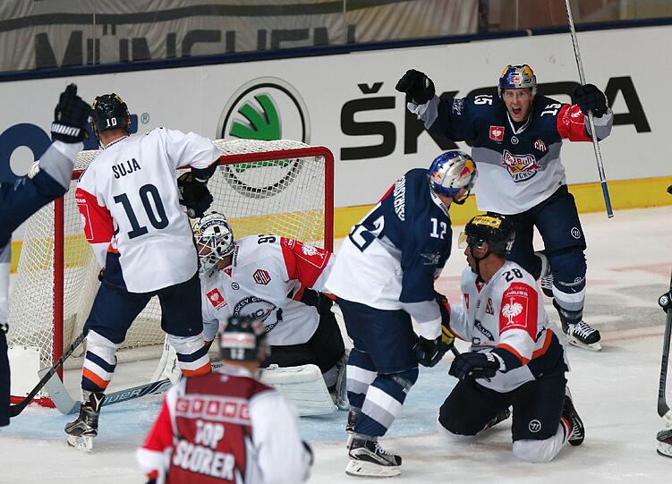 Der EHC überzeugte in der Champions League, wie hier beim 6:1 gegen Klagenfurt.