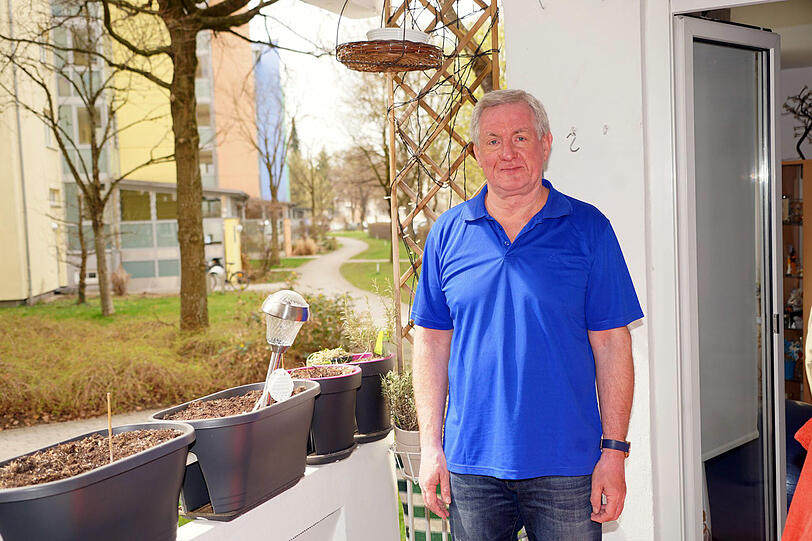 Roland Wanderwitz auf dem Balkon seines Lebens.