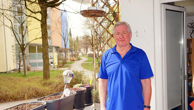Roland Wanderwitz auf dem Balkon seines Lebens. Roland Wanderwitz auf dem Balkon seines Lebens.