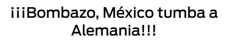 Die spanische "Sport" ganz makaber: "Mexiko beerdigt Deutschland!"