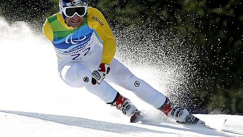 Auf dem Weg zum nächsten Gold: Gerd Schönfelder bei den Paralympics 2010 in Vancouver beim Super G.