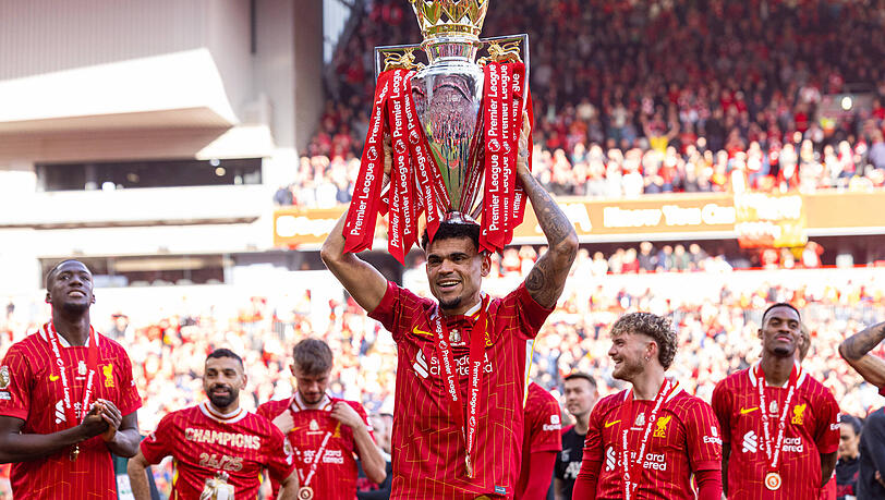Als englischer Meister zum FC Bayern? Liverpool-Angreifer Luis Díaz.