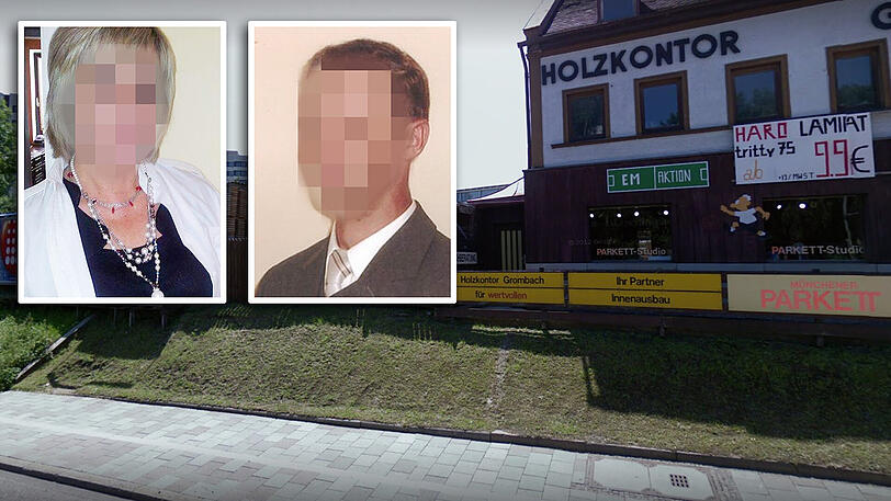 Opfer Lana D. und mutmaßlicher Täter Walter S.: Die Firma Holzkontor hat bereits vor Jahren die Niederlassung an der Rosenheimer Straße dichtgemacht.