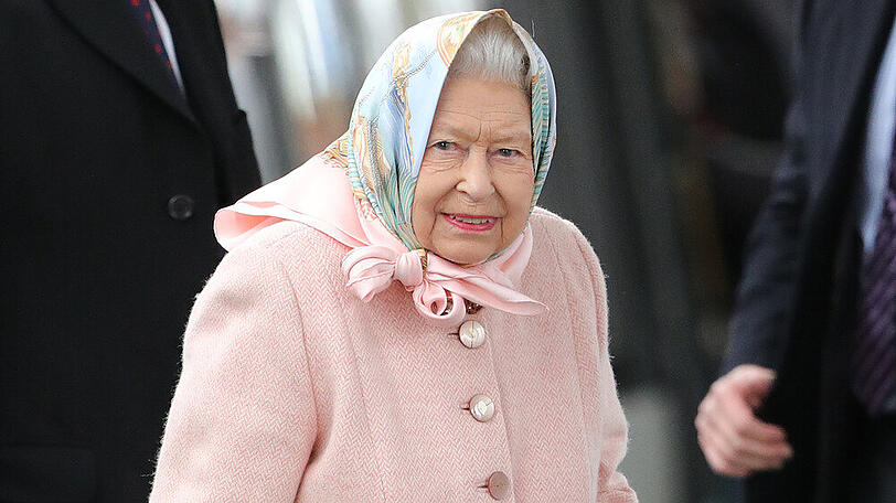 Die Queen bei ihrer Ankunft in Kings Lynn