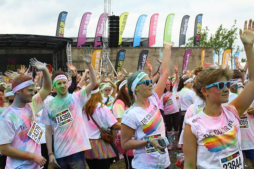 Bunter geht's nicht: Der Color Run in München. Die Bilder.