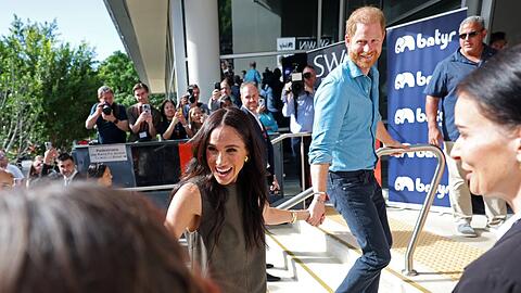 Herzogin Meghan und Prinz Harry w&auml;hrend ihres Besuchs in Australien im April.
