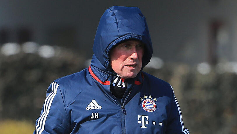 Dick eingepackt: Trainer Jupp Heynckes. Dick eingepackt: Trainer Jupp Heynckes.