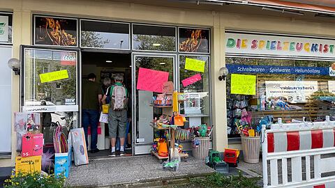 Traurig f&uuml;r Familien: Die Spielzeugkiste in Solln schlie&szlig;t.