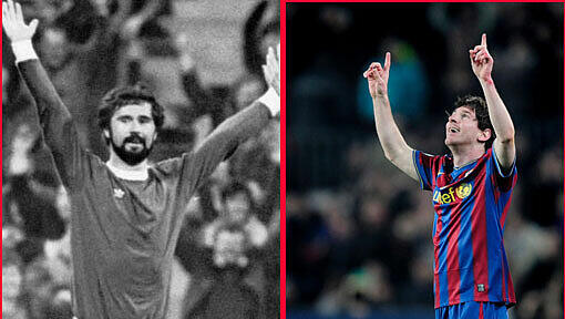 Ein Rekord wie aus einer anderen Zeit: Lionel Messi (rechts) jagt die Bestmarke Gerd Müllers aus dem jahr 1972. Ein Rekord wie aus einer anderen Zeit: Lionel Messi (rechts) jagt die Bestmarke Gerd Müllers aus dem jahr 1972.