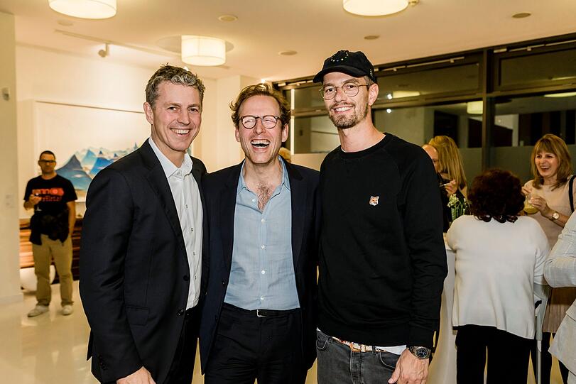 Robert Ketterer, Johann König und Joko Winterscheidt (von links).
