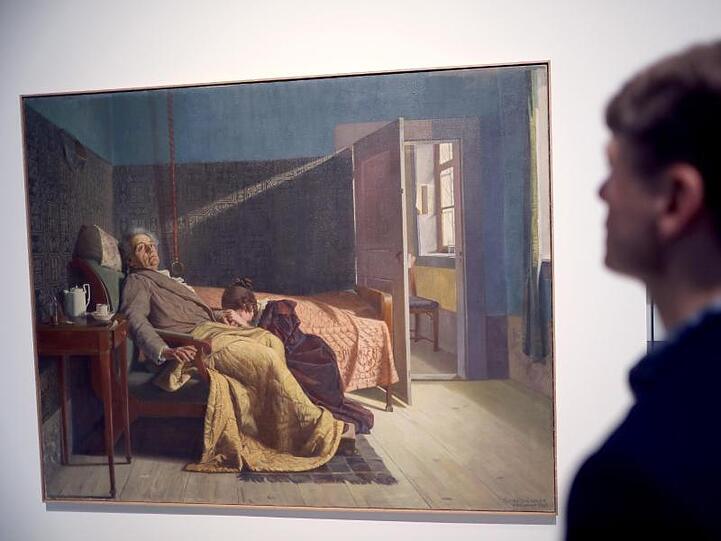 Goethes Tod hat Fritz Fleischer in seinem Gemälde "Mehr Licht!" verewigt.