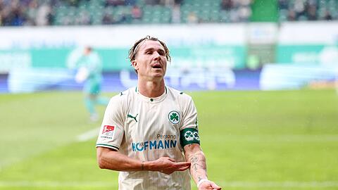Kapit&auml;n und Matchwinner gegen Braunschweig: F&uuml;rths Doppelpacker Felix Klaus.
