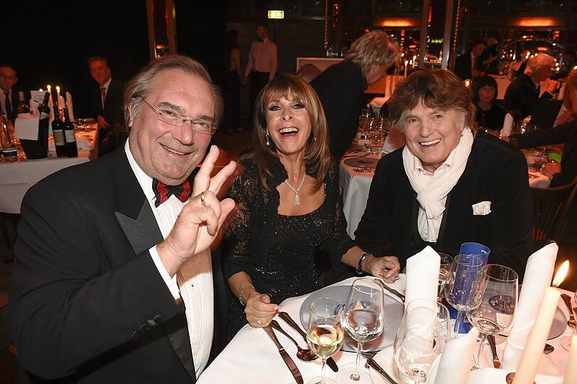 Ireen Sheer mit Ehemann Klaus-Jürgen Kahl und Chris Roberts