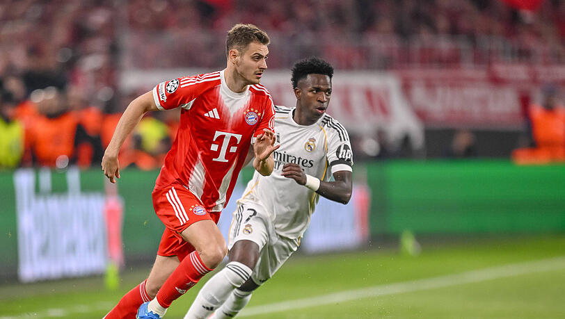 Josip Stanisic bekam es auf seiner Seite mit Vinicius Junior zu tun.