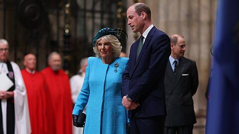 Königin Camilla und Prinz William genossen ihren gemeinsamen Auftritt beim Commonwealth Day sichtlich.