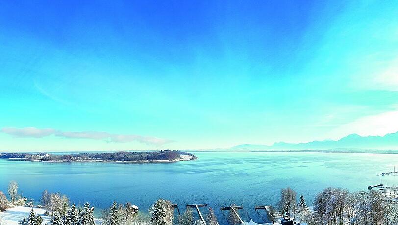 Uferglück: Das Yachthotel Chiemsee bietet alles für eine winterliche Auszeit.