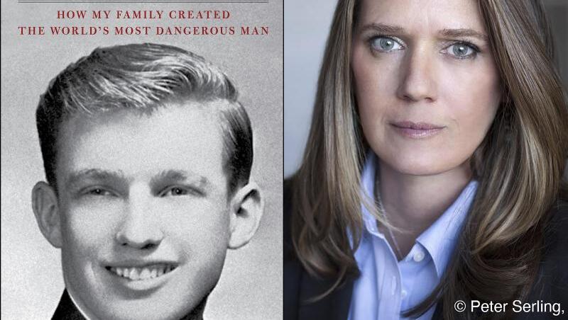Das Titelbild des Enthüllungsbuches "Zu viel und nie genug - Wie meine Familie den gefährlichsten Mann der Welt geschaffen hat" und ein Porträt der Autorin Mary L. Trump. Das Titelbild des Enthüllungsbuches "Zu viel und nie genug - Wie meine Familie den gefährlichsten Mann der Welt geschaffen hat" und ein Porträt der Autorin Mary L. Trump.