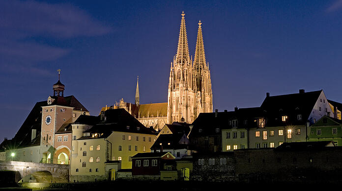Die hochgotische Kathedrale blieb wie fast die gesamte Altstadt vom Zweiten Weltkrieg verschont.