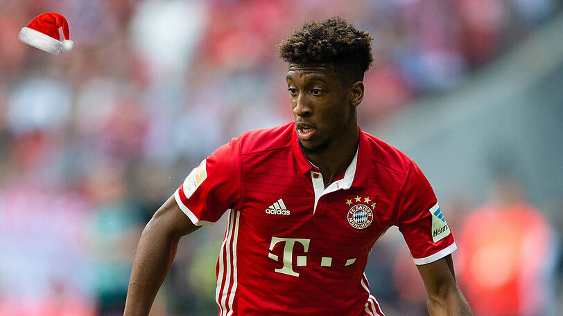 Kingsley Coman - eine Mütze: Neun Spiele absolvierte der junge Franzose, dann riss das Außenband in seinem Knie &ndash; seitdem pausiert Coman. Die Bayern überlegen noch, ob sie die Option (ca. 20 Millionen Euro) für Juventus Turin) bei ihm ziehen.