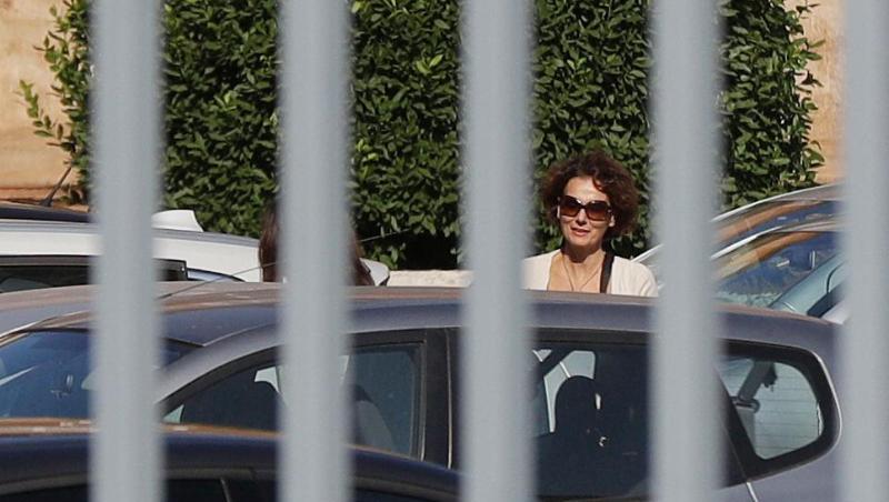 Federic Orlandi, die Schwester der vermissten Emanuela Orlandi, trifft beim Vatikan ein. Federic Orlandi, die Schwester der vermissten Emanuela Orlandi, trifft beim Vatikan ein.