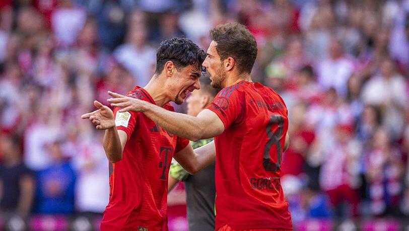 Des einen Freud, des anderen Leid: Während Aleksandar Pavlovic (l.) zur EM fährt, muss Leon Goretzka das Turnier vor dem TV verfolgen.