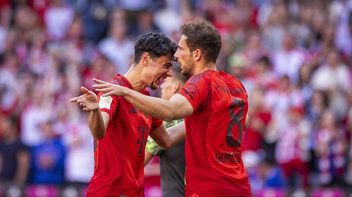 Des einen Freud, des anderen Leid: Während Aleksandar Pavlovic (l.) zur EM fährt, muss Leon Goretzka das Turnier vor dem TV verfolgen.
