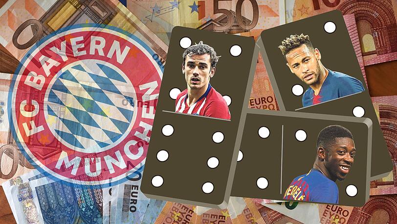 Der FC Bayern wartet auf den Domino-Effekt auf dem internationalen Transfermarkt. Der FC Bayern wartet auf den Domino-Effekt auf dem internationalen Transfermarkt.