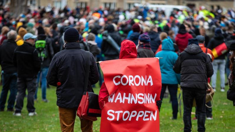 Demonstration in der Stuttgarter Innenstadt.