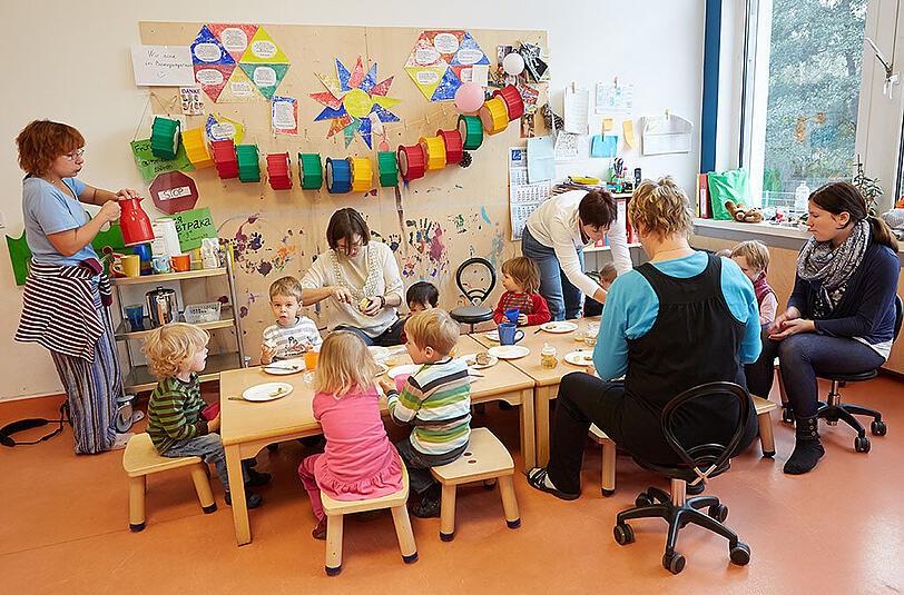 Kinderbetreuung: 82 %
Subvention:
192,7 Mio. €, Kinder: 66 309