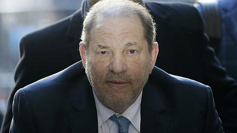 Harvey Weinstein wenige Augenblicke vor der Urteilsverkündung am Montag