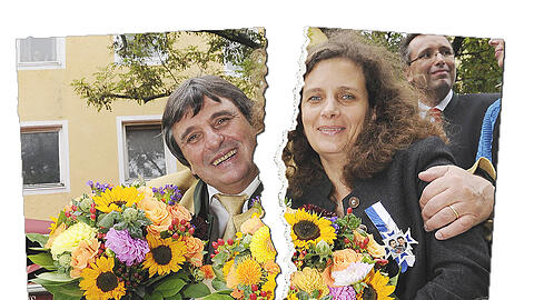 Nach fast 25 Jahren das Ehe-Ende: Peter und Arabella Pongratz sind eines der schillerndsten Wiesn-Wirte-Paare gewesen.