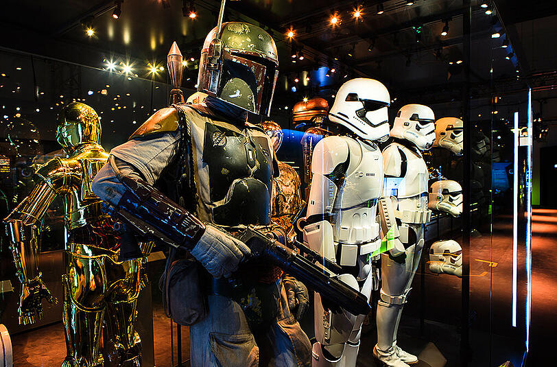 Bilder der "Star Wars Identities"-Ausstellung, die von 14. Mai bis 17. Oktober in München stattfindet.