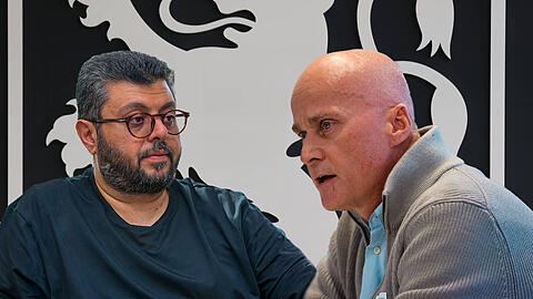 Die Gesellschafterkonstellation sorgt beim TSV 1860 stets für Spannung – stellvertretend stehen dafür Investor Hasan Ismaik (l.) und Noch-Präsident Robert Reisinger (r.), der in diesem Sommer von Gernot Mang abgelöst wird.