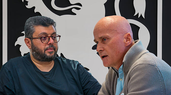 Die Gesellschafterkonstellation sorgt beim TSV 1860 stets für Spannung – stellvertretend stehen dafür Investor Hasan Ismaik (l.) und Noch-Präsident Robert Reisinger (r.), der in diesem Sommer von Gernot Mang abgelöst wird.