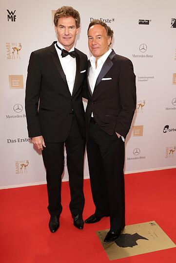 Manager Carsten Maschmeyer (L) und TV Produzent Nico Hofmann