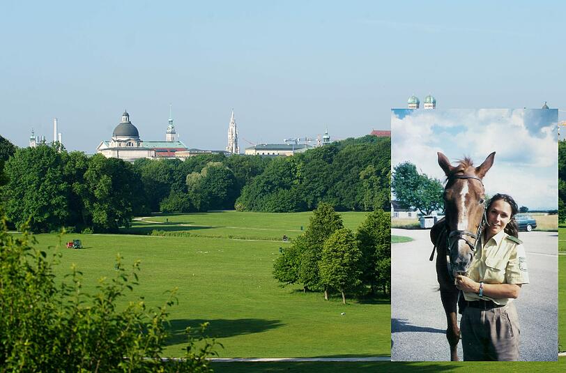 Reanimation im Englischen Garten:Polizeihauptmeisterin Schweitzer von der Reiterstaffel half mit, eine 23-Jährige wiederzubeleben