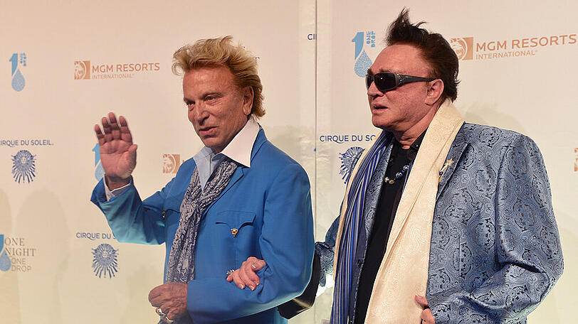 Siegfried Fischbacher (l.) und der verstorbene Roy Horn 2014 in ihrer Wahlheimat Las Vegas.