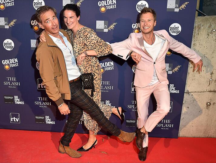 Jan Sosniok und Freundin Nadine Hollmann und Florian Weiss
Movie meets Media auf der Praterinsel  München am 10.09.2020