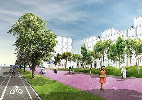 Der Entwurf von COBE Berlin; Manmade Land
