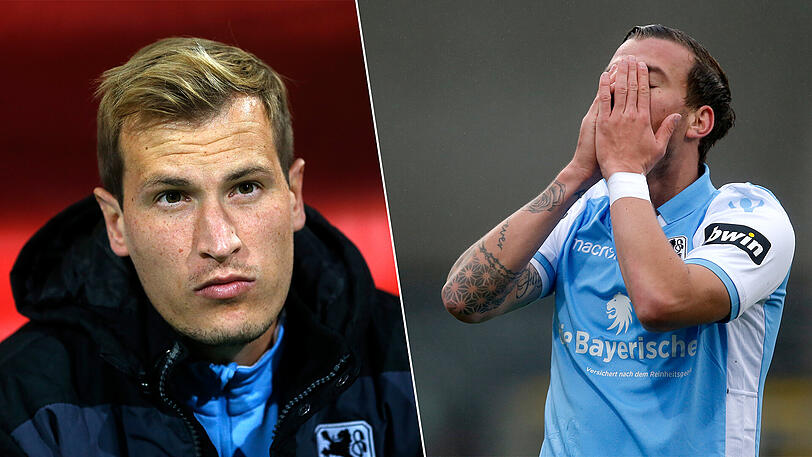 Alessandro Abruscia (l.) und Nico Karger werden dem TSV 1860 bei Eintracht Braunschweig nicht zur Verfügung stehen.