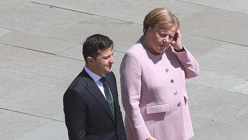 Begann während eines Staatsempfangs heftig zu zittern: Bundeskanzlerin Angela Merkel.