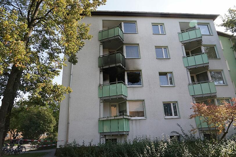 Die Wohnung im ersten Stock stand in Vollbrand.