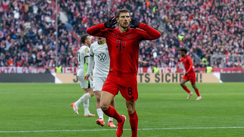Bayerns Leon Goretzka avancierte gegen den VfL Wolfsburg zum Matchwinner.