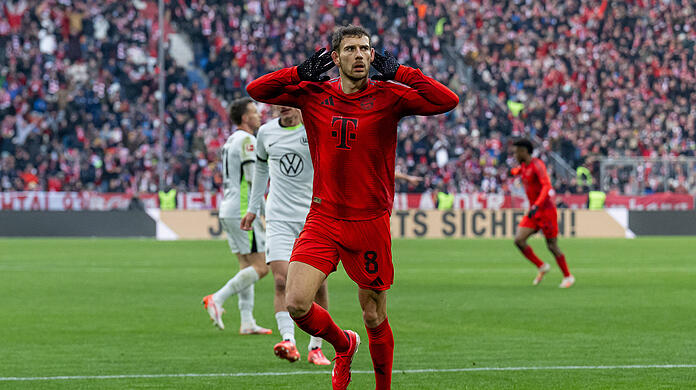 Bayerns Leon Goretzka avancierte gegen den VfL Wolfsburg zum Matchwinner.
