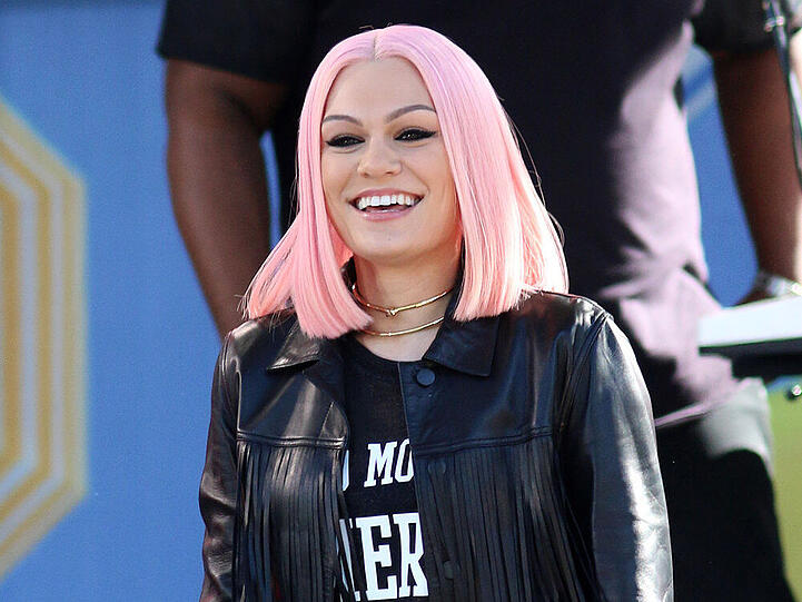 Jessie J während ihres Auftritts bei "Good Morning America" in New York