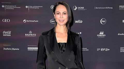 Natalia Yegorova auf dem roten Teppich 2022 in D&uuml;sseldorf.