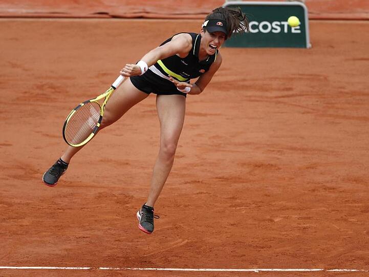 Johanna Konta zog in Paris ins Halbfinale ein.