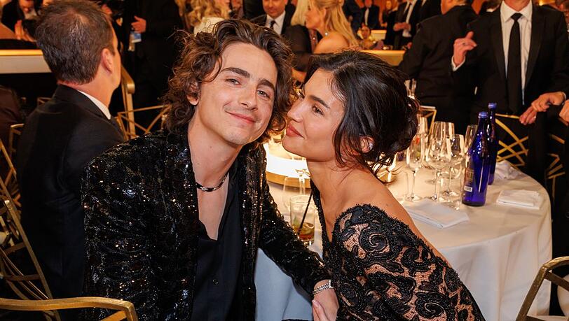 Timothée Chalamet und Kylie Jenner bei den Golden Globes im Januar. Timothée Chalamet und Kylie Jenner bei den Golden Globes im Januar.
